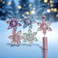 36mm Clear Snowflake Beads Mix (5Pcs)