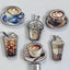 Coffee Acrylic Shaped Beads