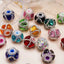 20mm Crystal Skull and Rhinestone Fancy Beads (5pcs)-U8