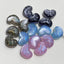 15mm Cat-eye Bows and Dots Chubby Hearts (5pcs)