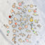Silver Alloy Rhinestone Mix Bail Beads Dangles (10pcs)