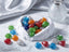 19mm Glossy Super Glitter Heart Shaped Acrylic Beads (10pcs)