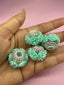 18mm Big Rose and Rhinestone Beads