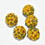 18mm Fancy Clay Daisy and Stone Beads (Brights)