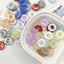 16mm Shimmer Cat-Eye Circle Beads-💋