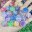 16mm Ombre Colors Glitter Beads