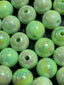 16mm UV Covered Beads Key Lime Green