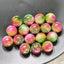 16mm Tricolor Luxury Beads- Red/Yellow/Green-F16
