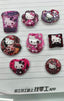 Horror Pink HK Acrylic Large Focal Beads Mix