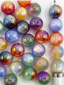 12mm Glossy Ombre Cat Eye With UV Finish Beads Mix