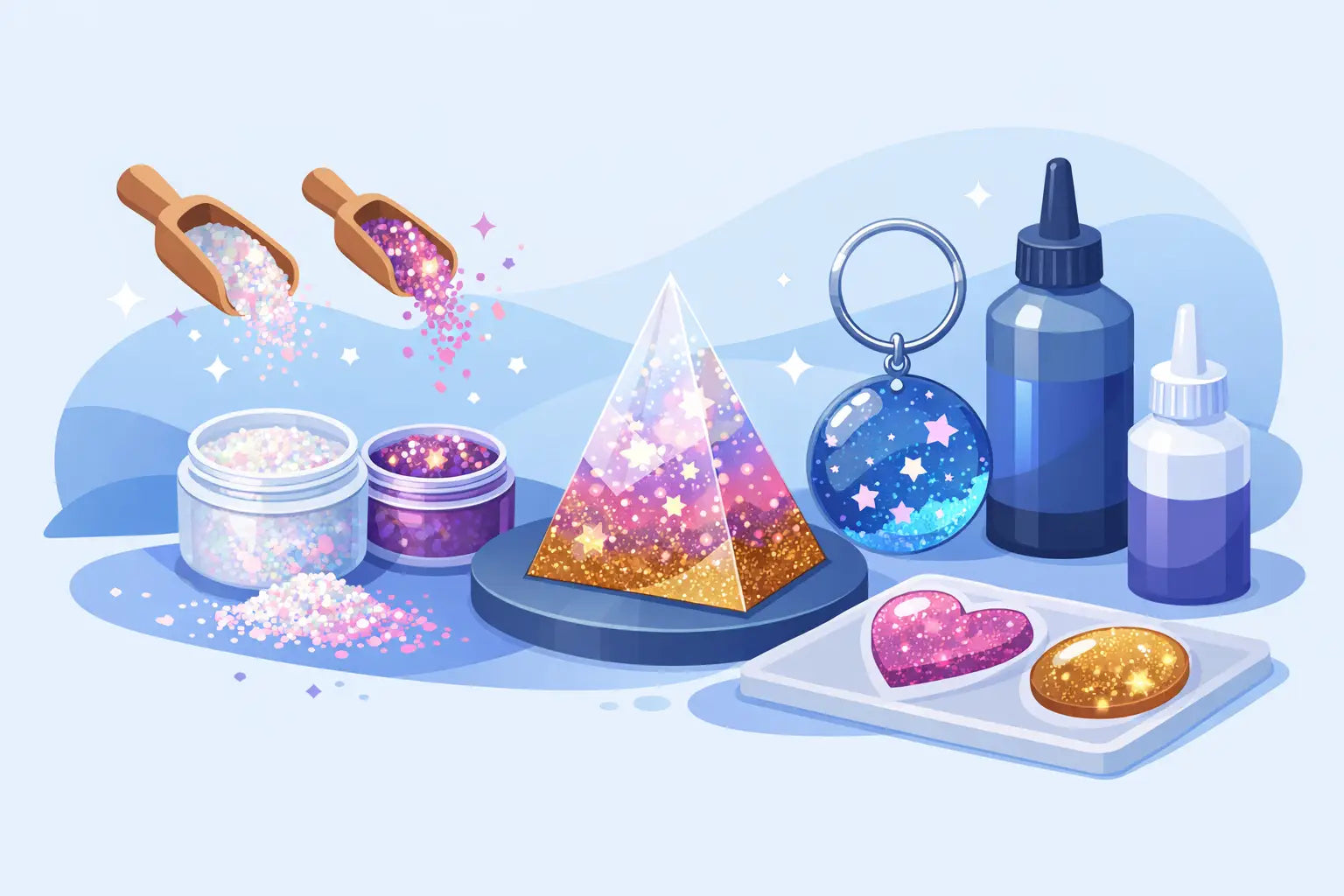 What Glitter Is Safe for Resin?