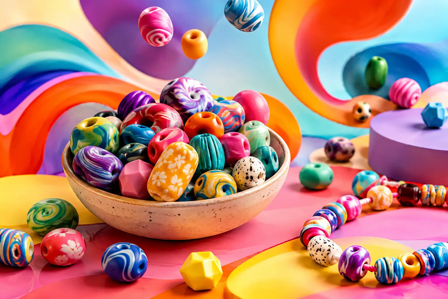 Polymer Clay Bead Guide for Colorful DIY Projects