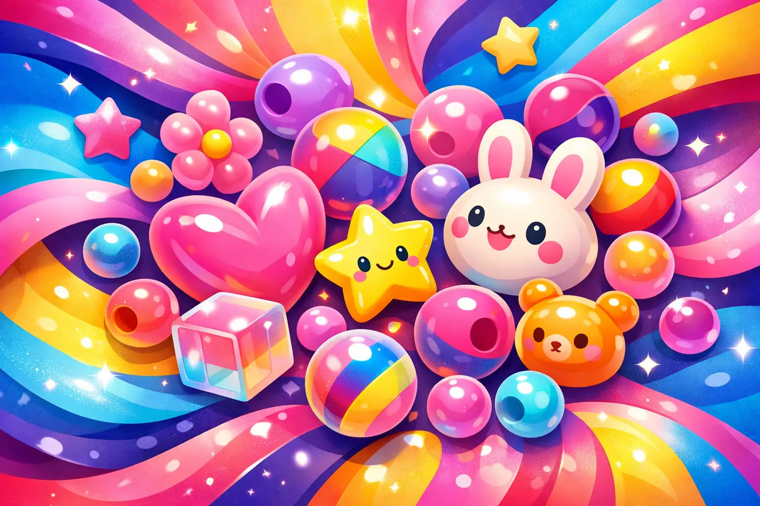 Kawaii Beads for Bright Personalized Projects