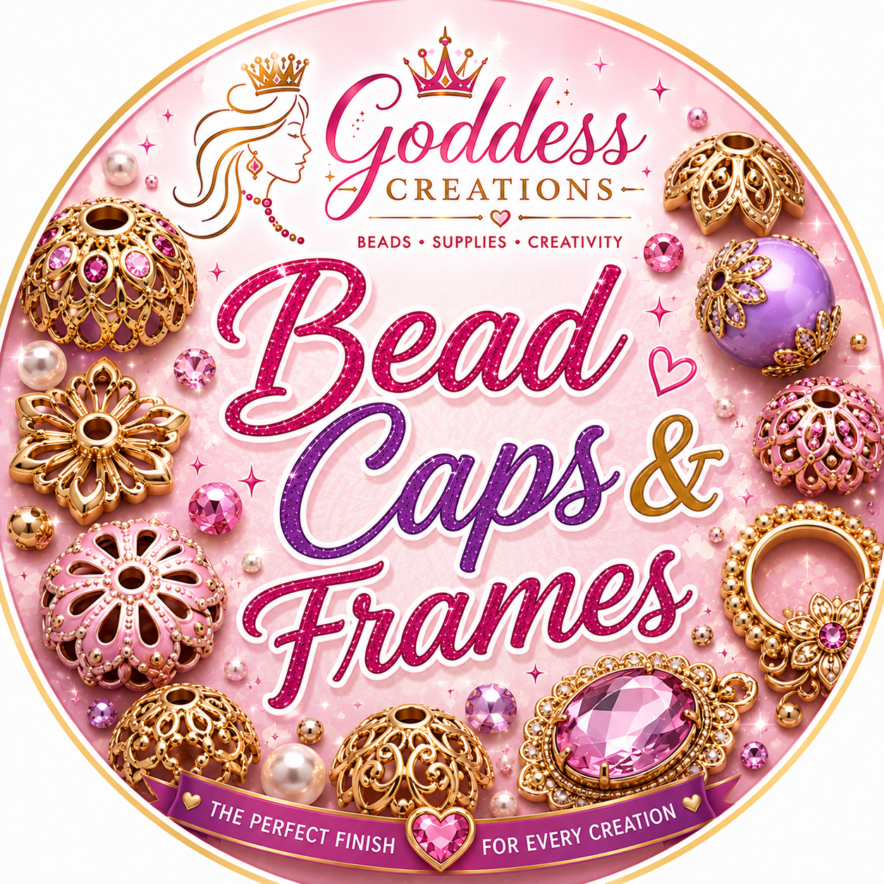 Bead Caps & Frames