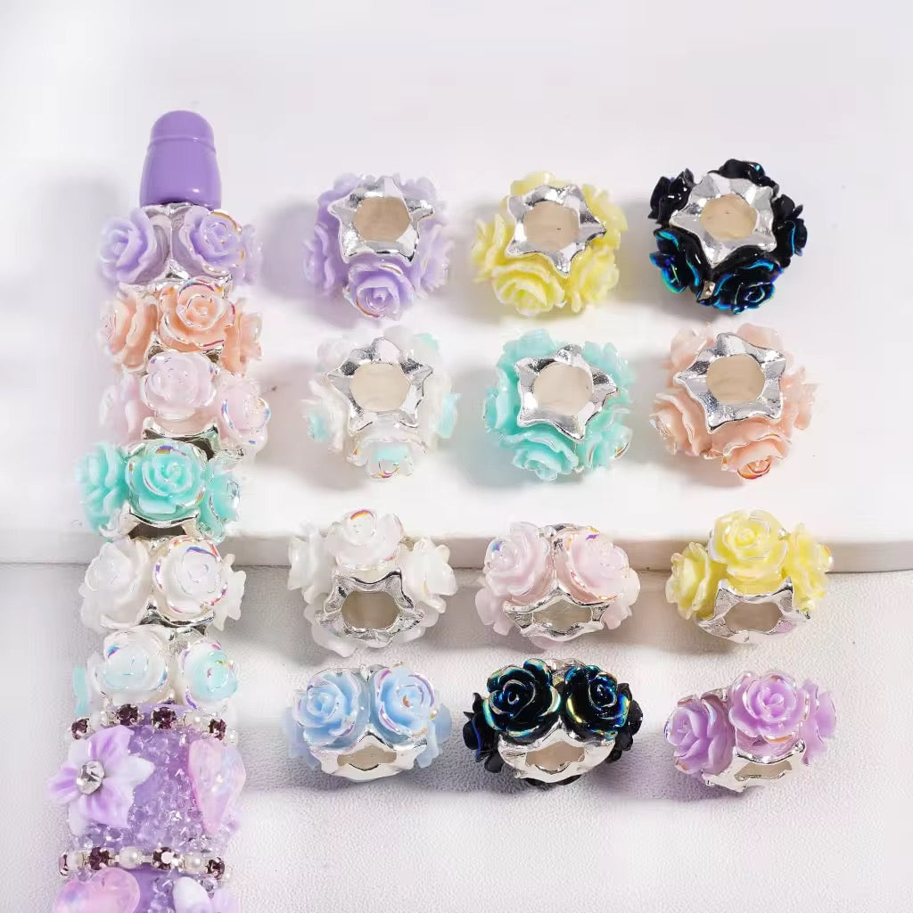 10mm Rose Spacer( (10pcs)-S15 Secondary image