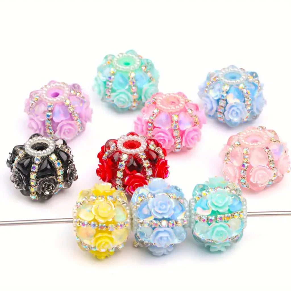18mm Fancy Hearts and Roses