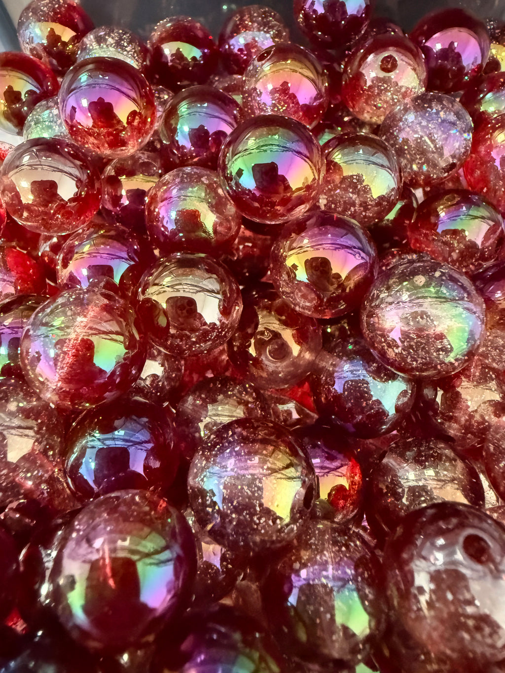 16mm Luxury AB Shimmer and Glitter Beads (Mix and Single colors)