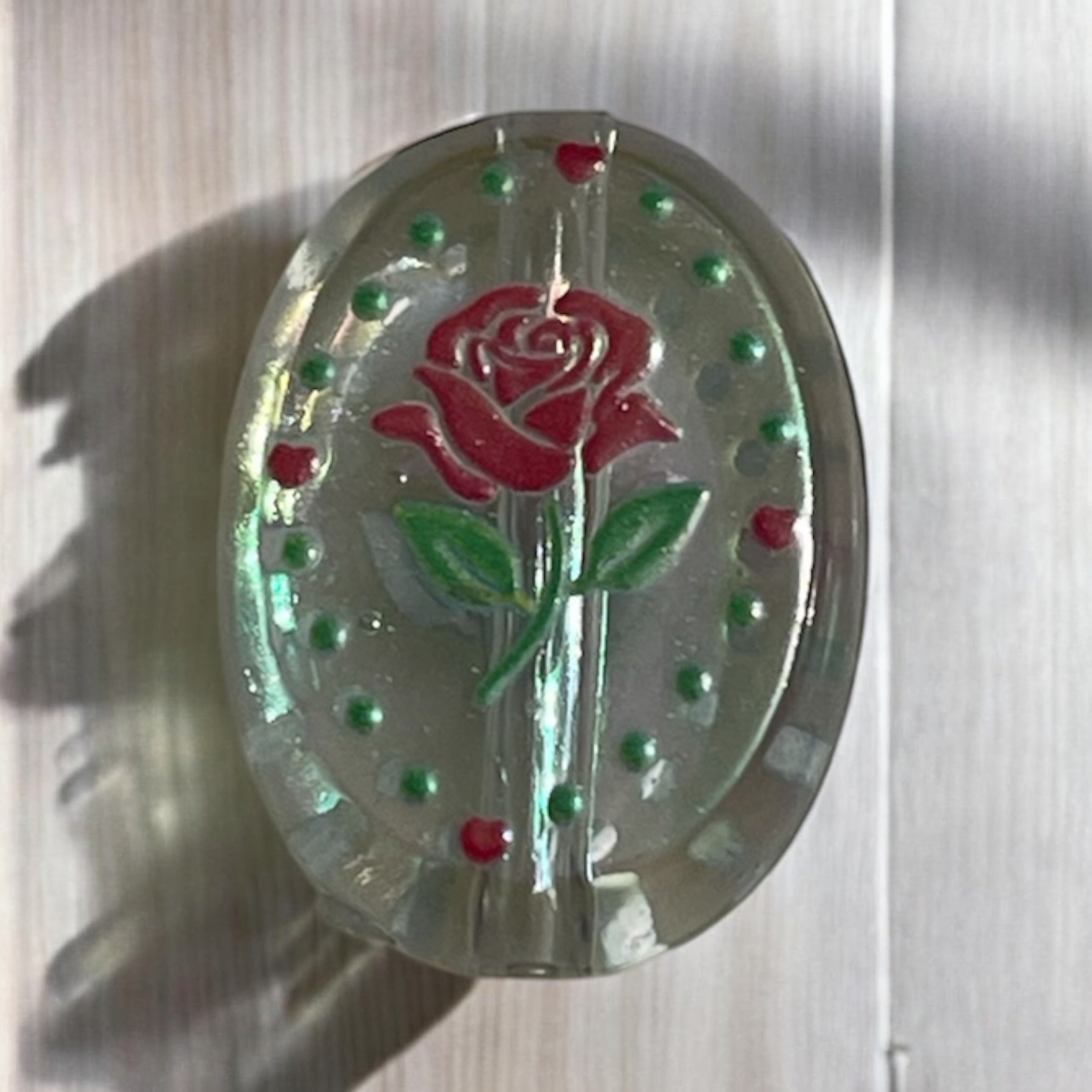 24mm Clear With Rose Beads Secondary image