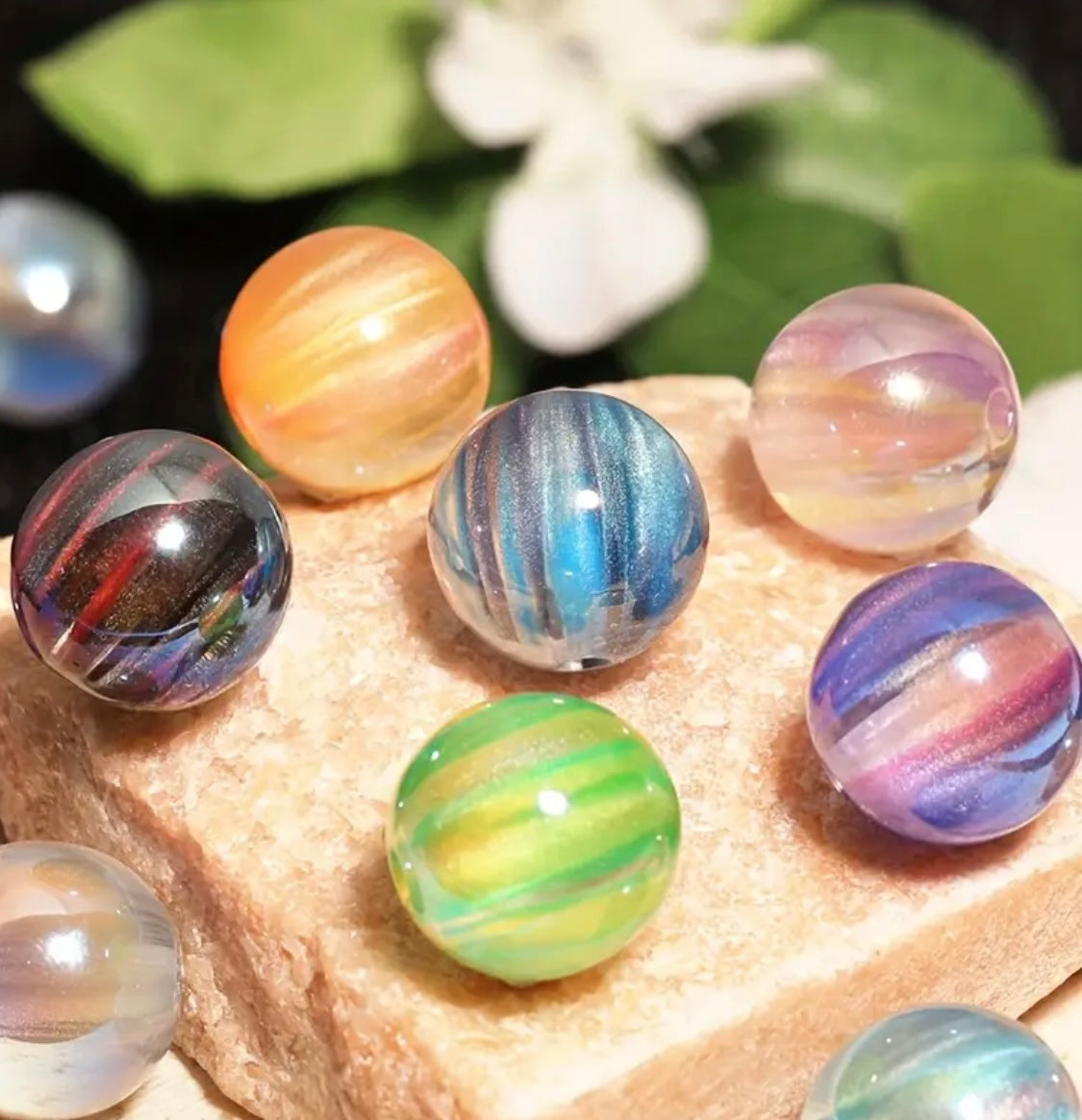 16mm Galactic Rainbow Beads Main image