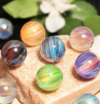 16mm Galactic Rainbow Beads
