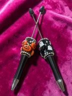Halloween Charms and Rhinestones Beadable Pens