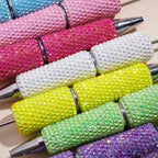 Clear Shinny Rhinestone Clay  Beadable Pens