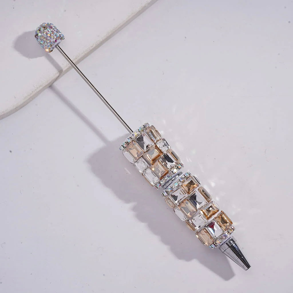 Rectangle Square Rhinestone Beadable Pens
