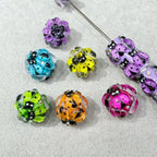 20mm Cute LadyBug Charm and AB Rhinestone Beads (5pcs)