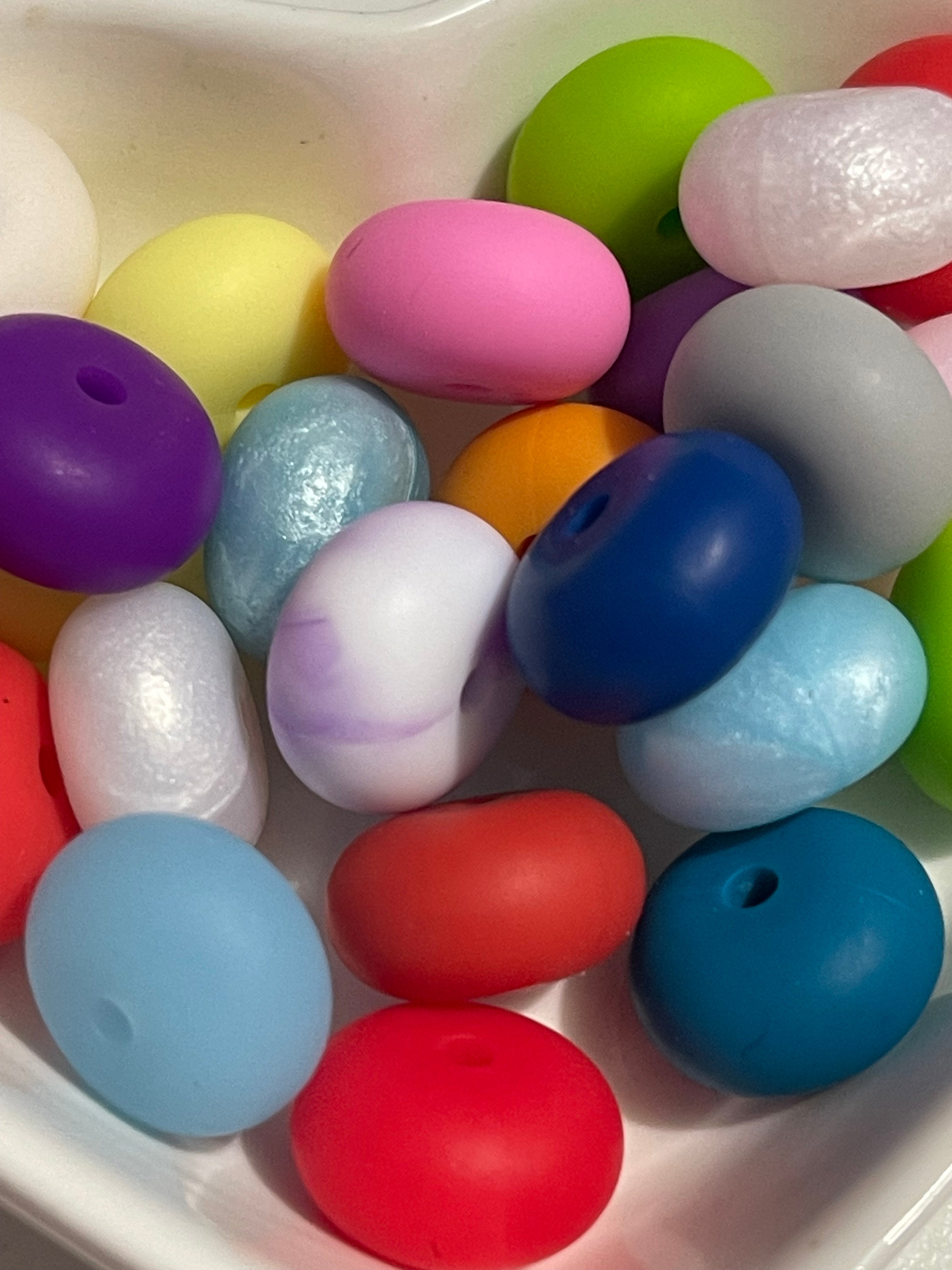8mm Abacus Silicone Beads Mix Secondary image
