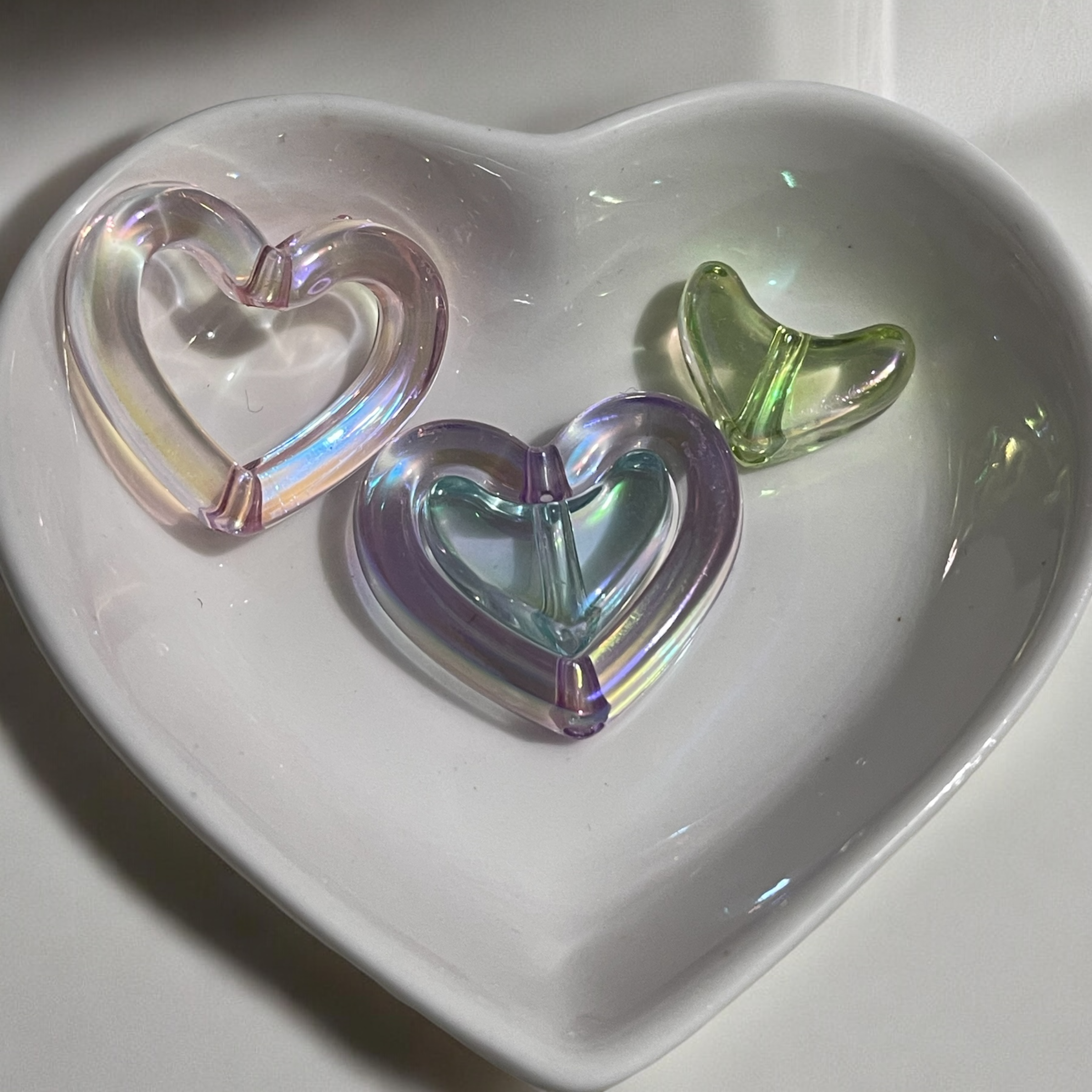 Clear Heart Beads Sets (10 Sets) Secondary image