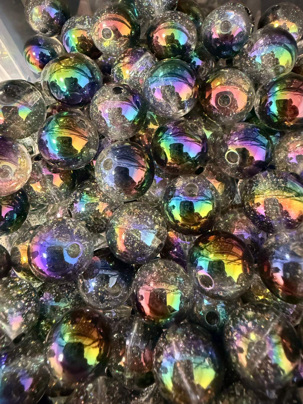16mm Luxury AB Shimmer and Glitter Beads (Mix and Single colors)