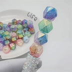 16mm Polygonal Cracked AB Bicolored Beads-B10