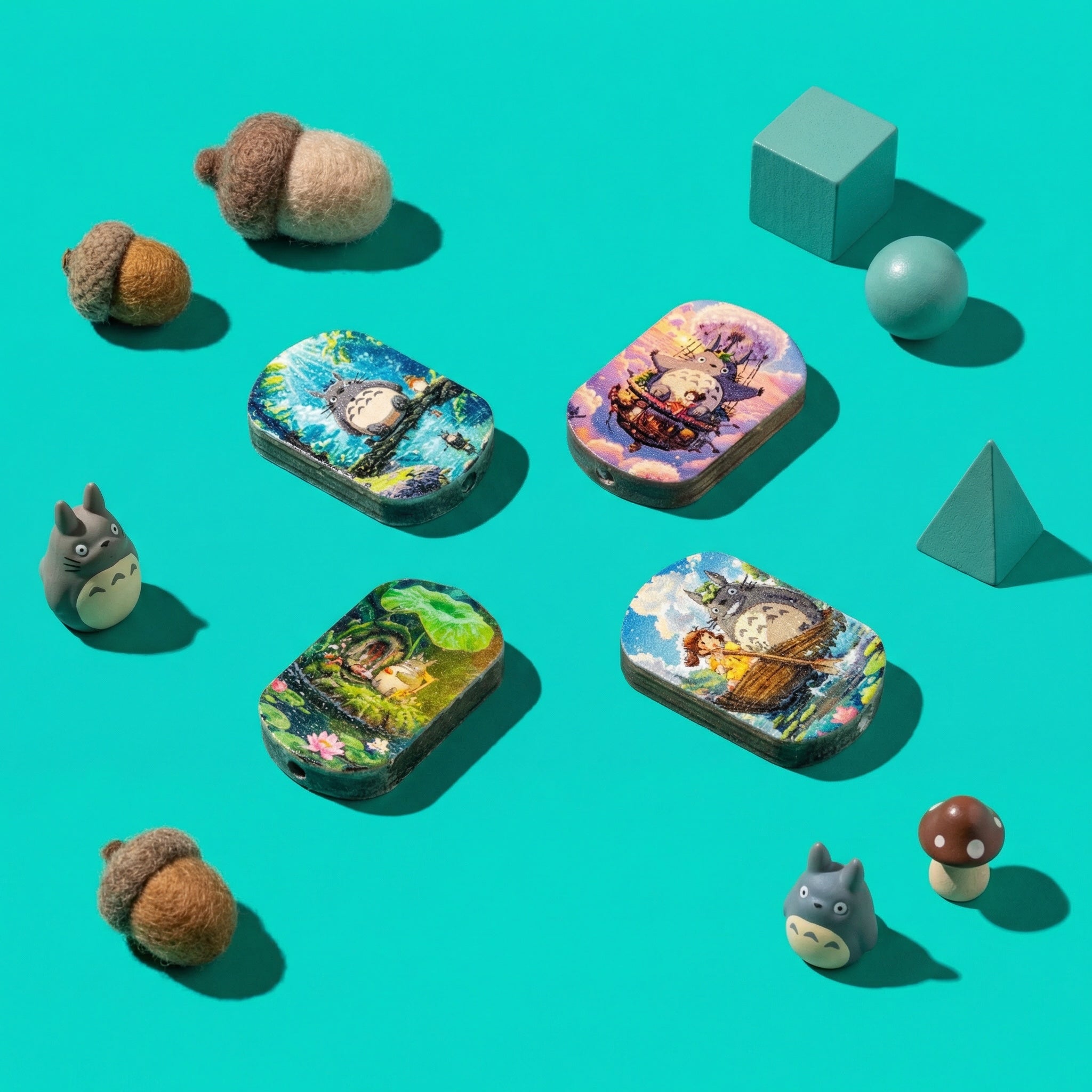 Totoro Scene Focal Acrylic Beads Secondary image