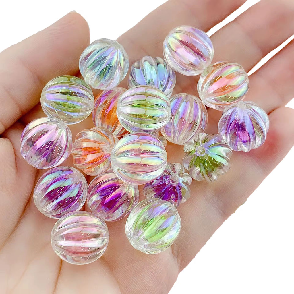 16mm Double Layered Pumpkin Bead Mix-W16