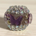 16mm Fancy Crystal Butterfly Beads-S22
