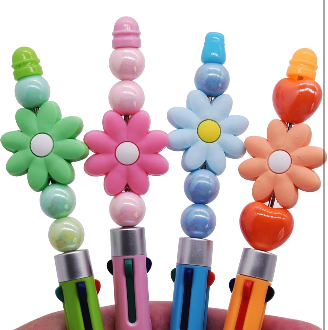 Cute Daisy Silicone Focal Beads