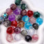 20mm Swirl Shape Glittery Beads