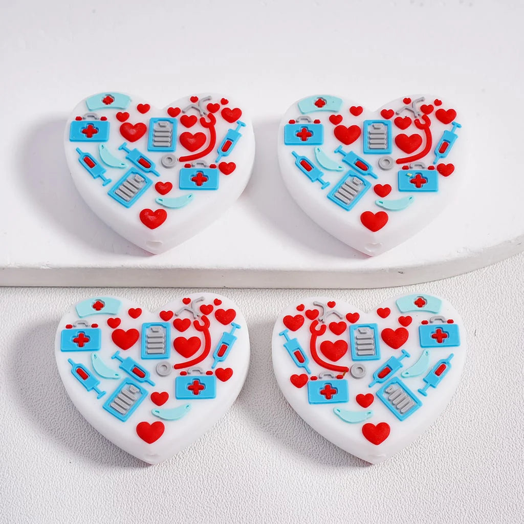 Silicone Focal Beads Medical Series Doctor