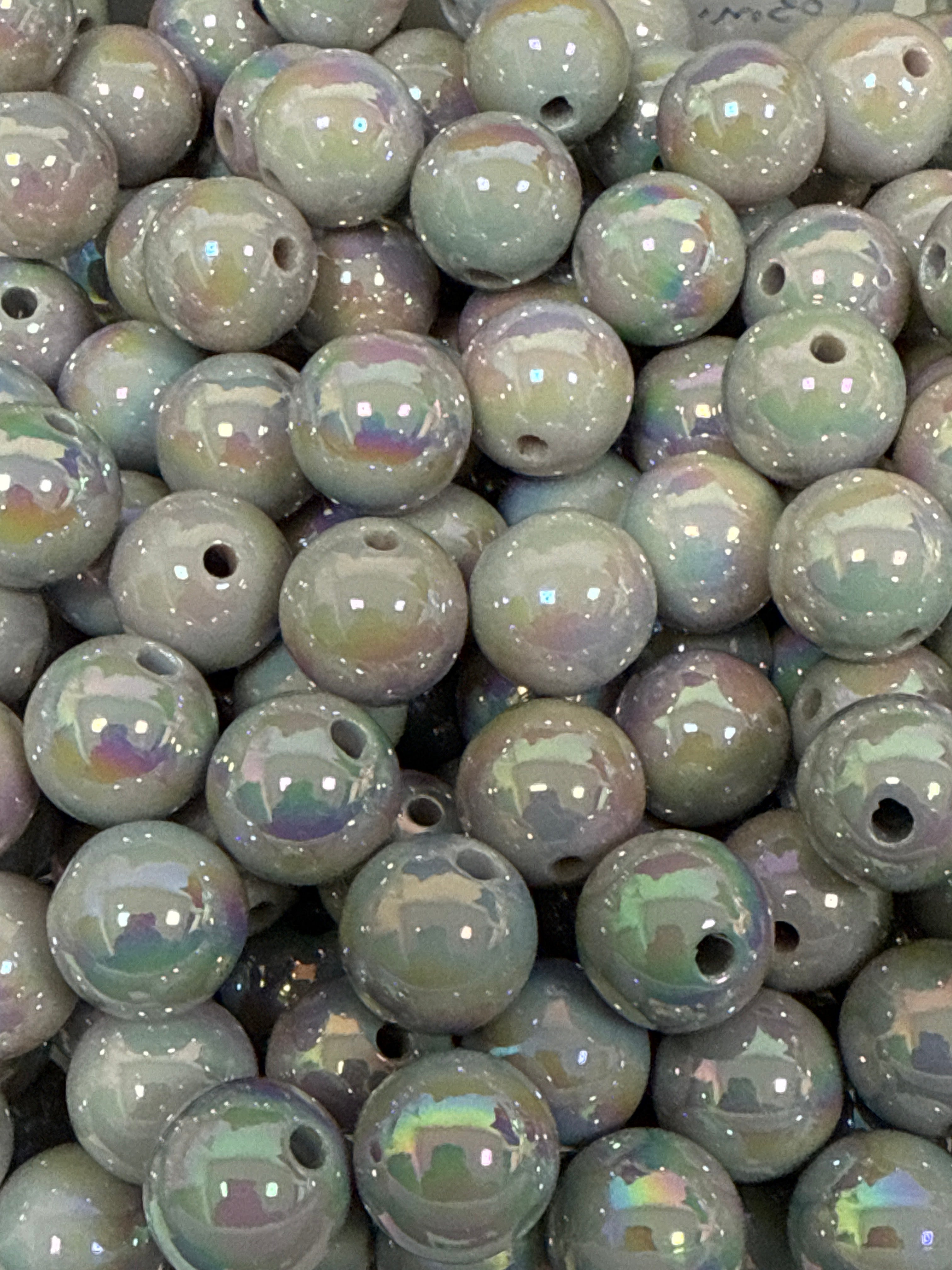 16mm Cosmic Ash AB Single Color Beads-M10 Main image