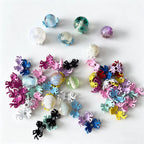 Colorful Metal Bow Bead Caps (10pcs)