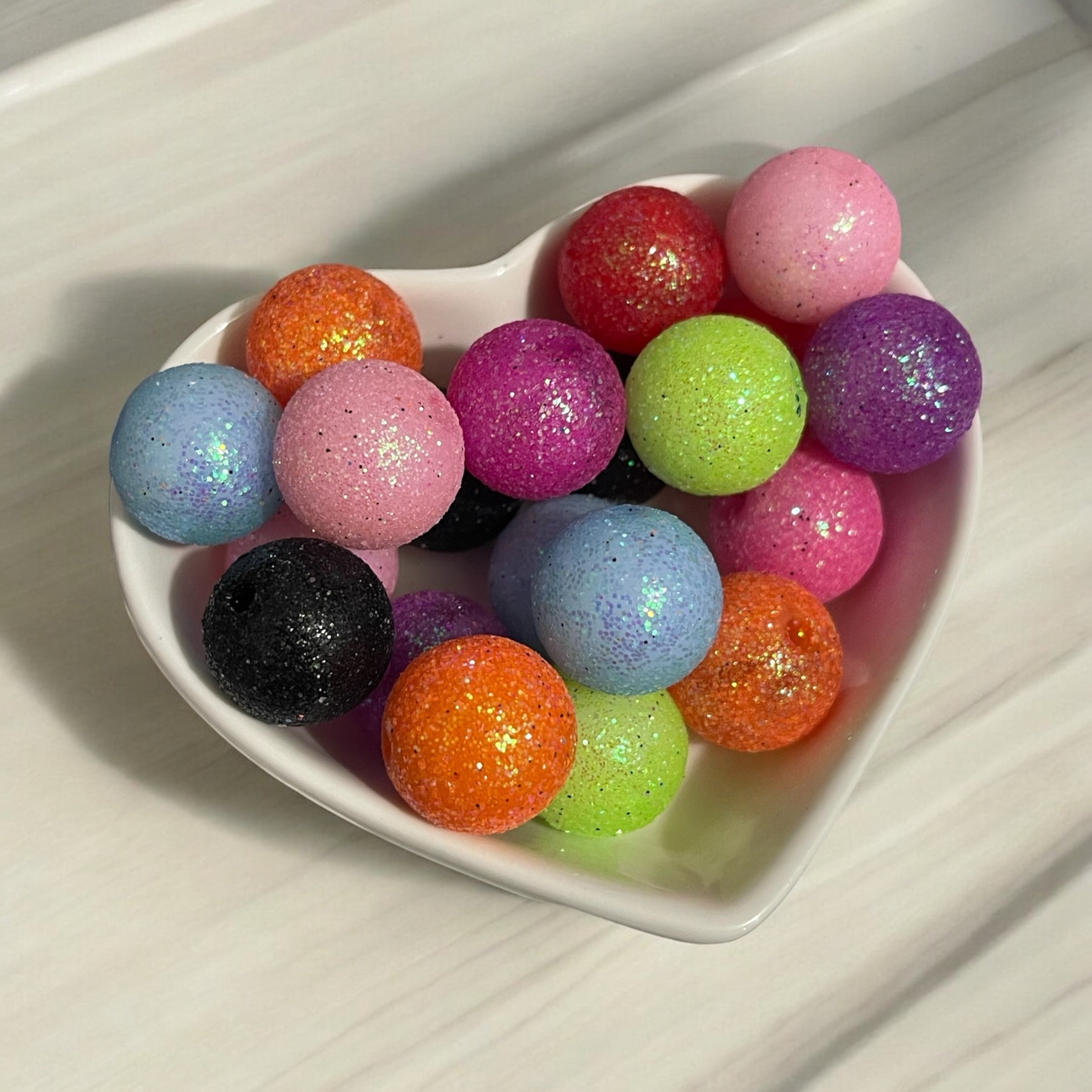 16mm Glitter Beads Mix-K12 Secondary image