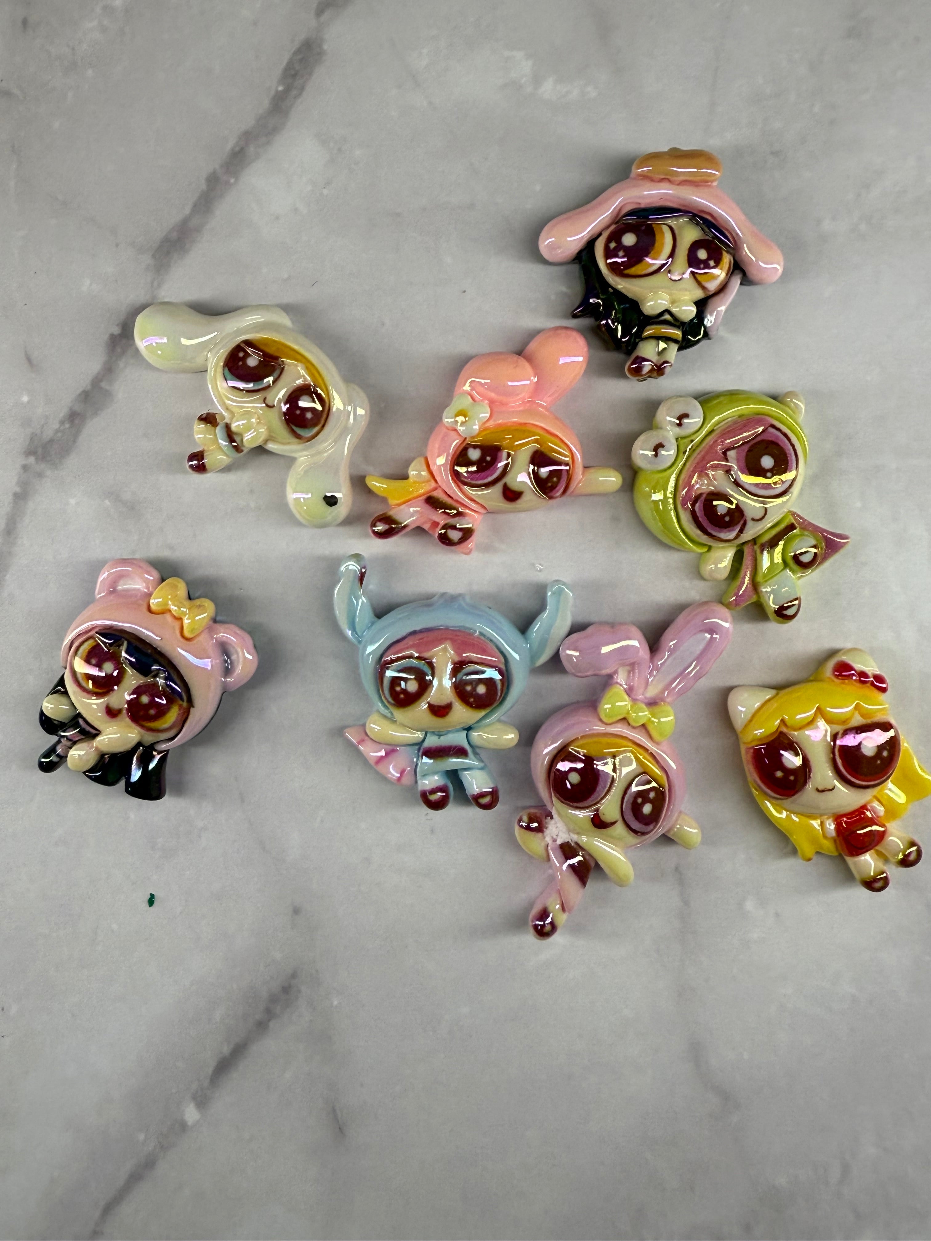 Power Puff Girls Kawaii Beads Mix