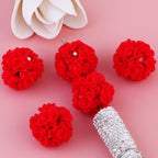 20mm Soft Fuzzy Roses Beads