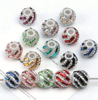 18mm Fancy Rectangle Rhinestone Swirl Beads