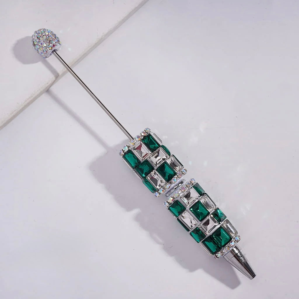 Rectangle Square Rhinestone Beadable Pens