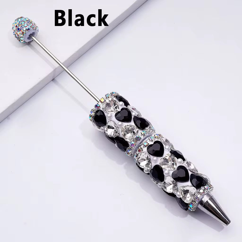 Crystal Heart Rhinestone Beadable Pens