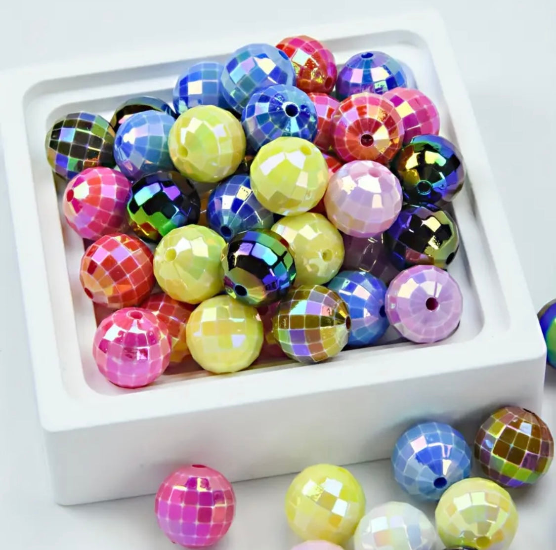 16mm Solid Color Disco Beads Mix-I7 Main image