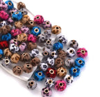 Leopard Print Spacer Beads-Q18