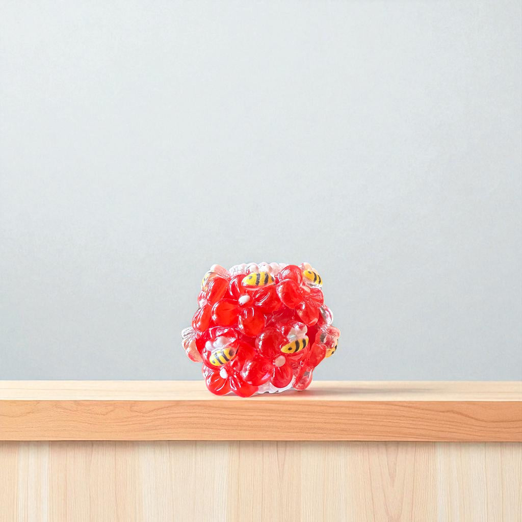 16mm Flower and Bees  Beads