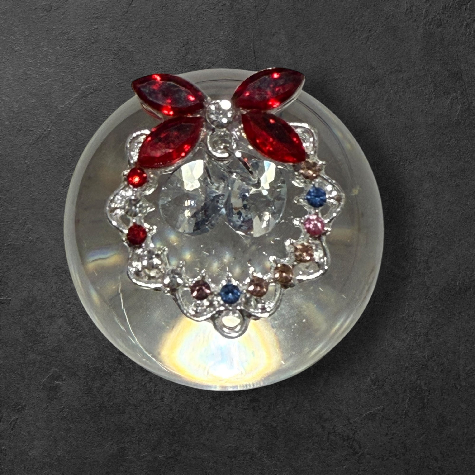 24mm  Alloy Rhinestone Garland Beads